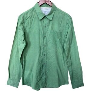 Toddland Green Yellow Gingham Button Down Shirt Long Sleeve Womens Medium